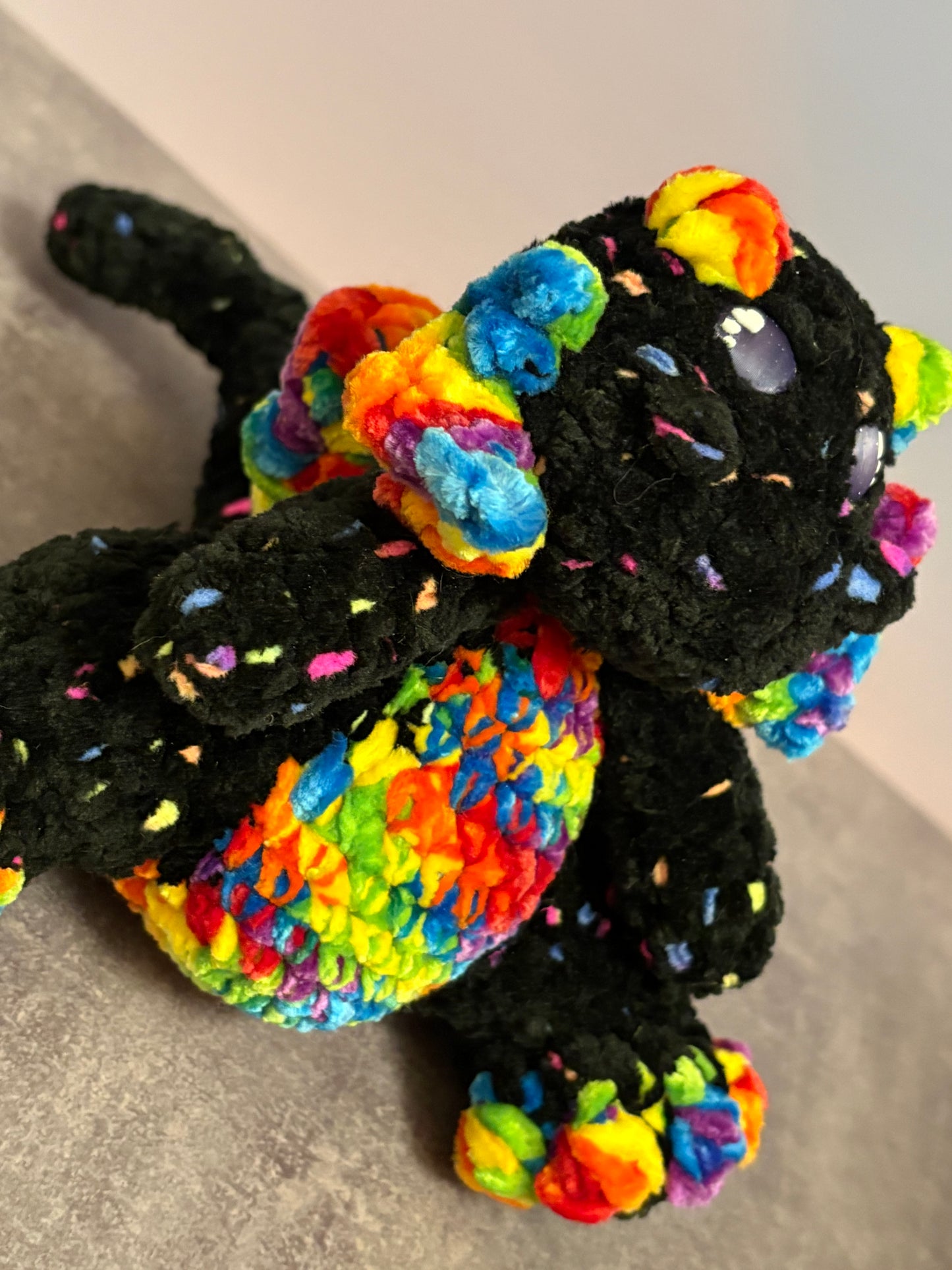 Plush Dragon with 3D Printed Egg