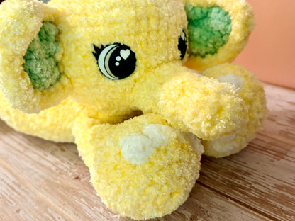 Lemon Elephant Snuggler Plush