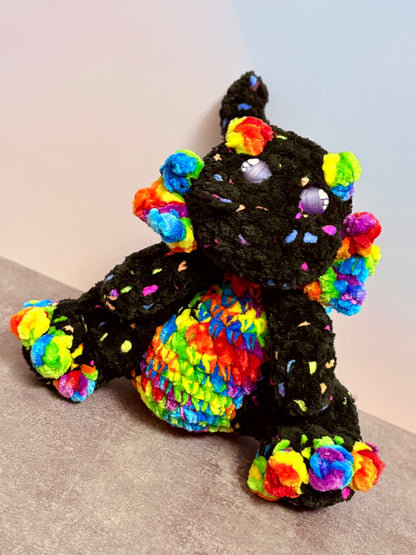Plush Dragon with 3D Printed Egg
